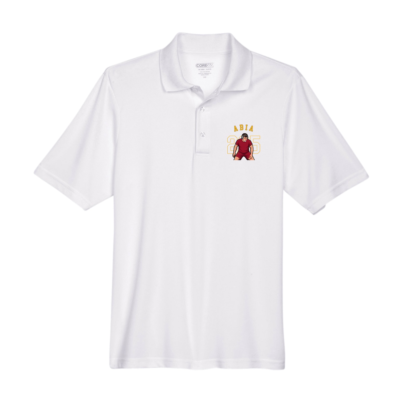 Performance Polo — Shirsey Arch in White