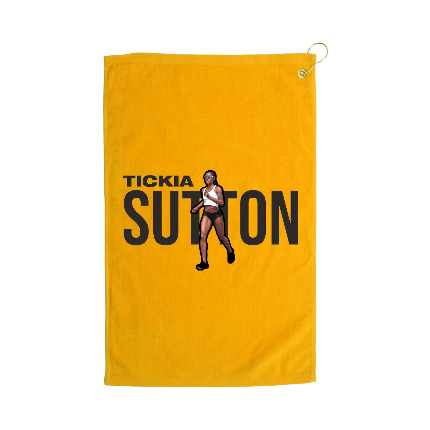 Golf Towel — Player Name in Gold