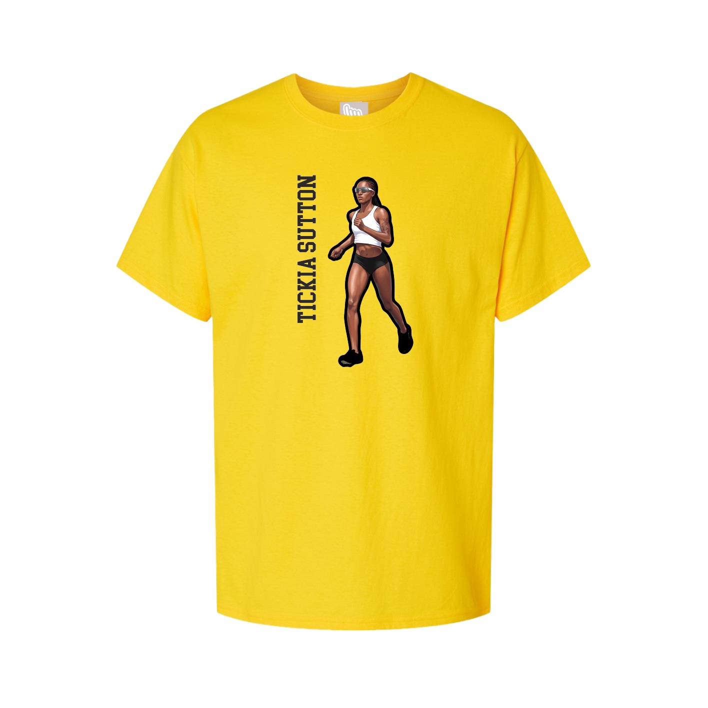 Tee — Name Vertical in Gold