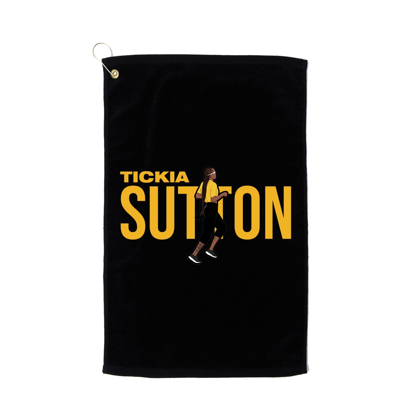 Golf Towel — Player Name in Black