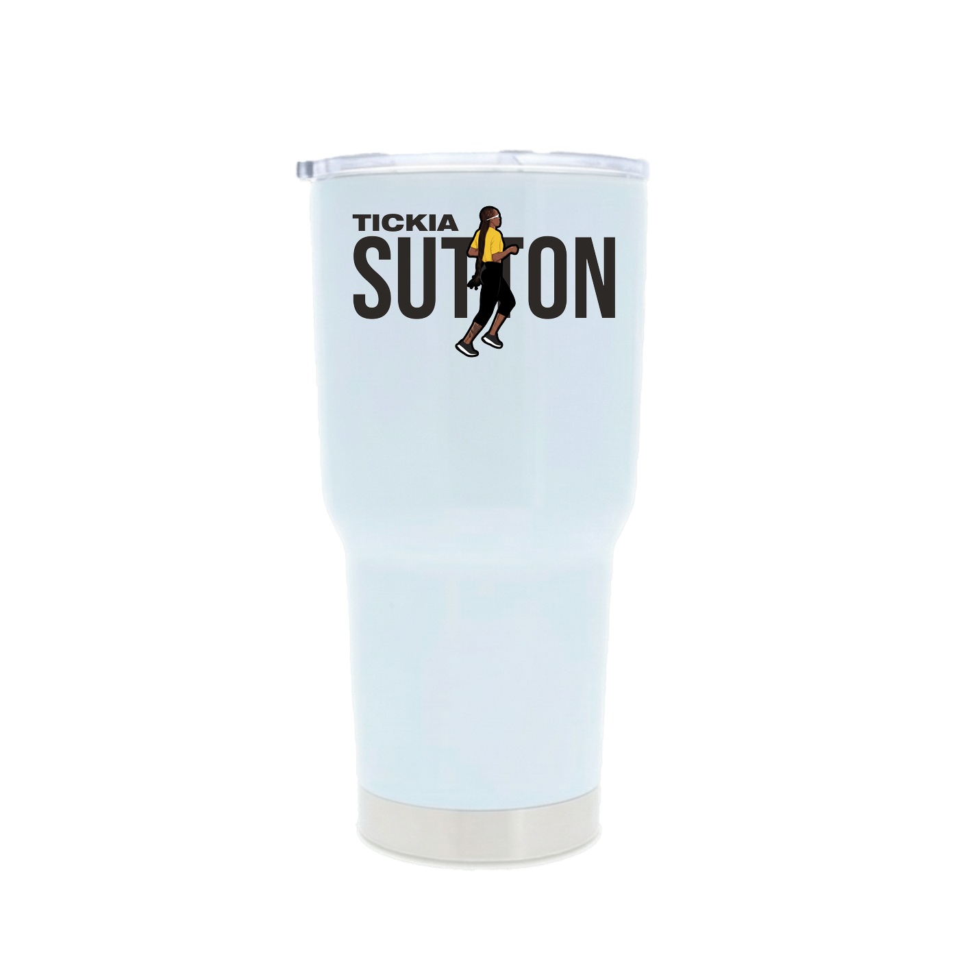 30oz Stainless Steel Tumbler — Player Name in White