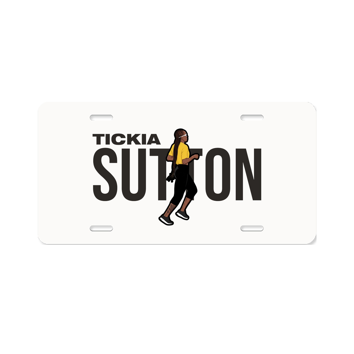License Plate — Player Name in Classic
