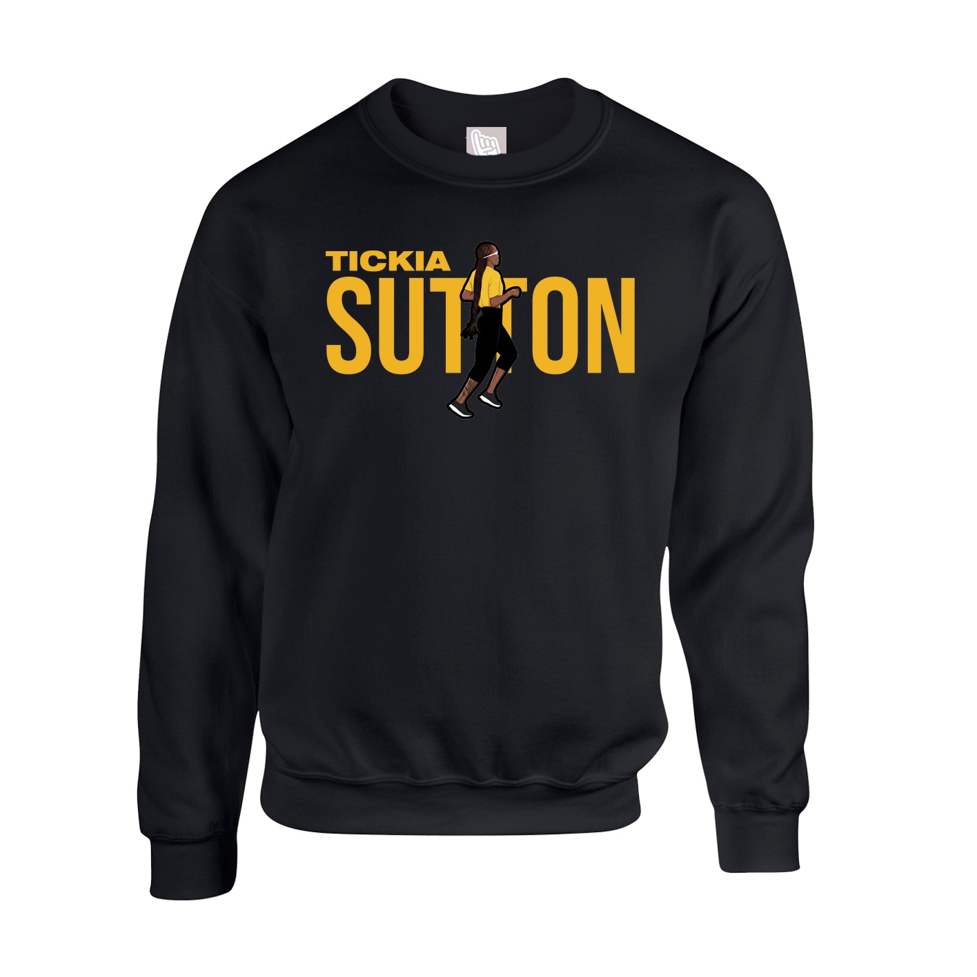 Fleece Crew — Player Name in Black