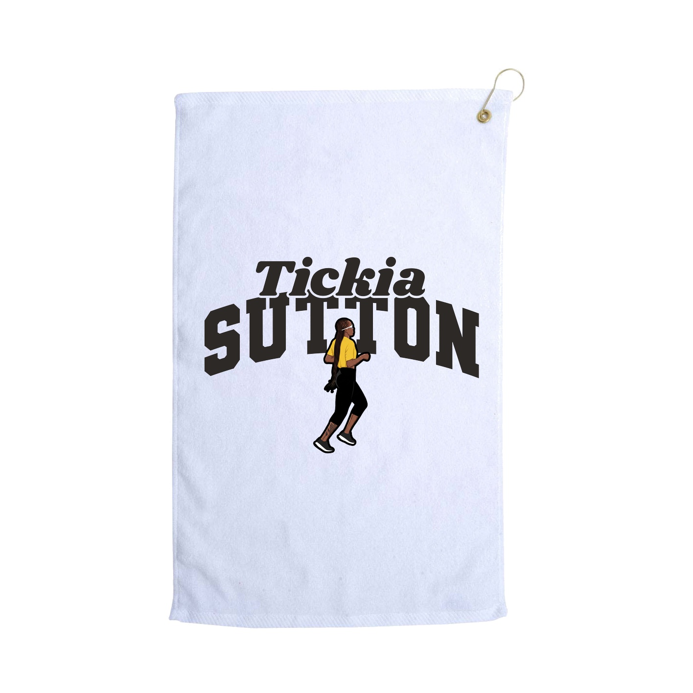 Golf Towel — Signature Arch in White