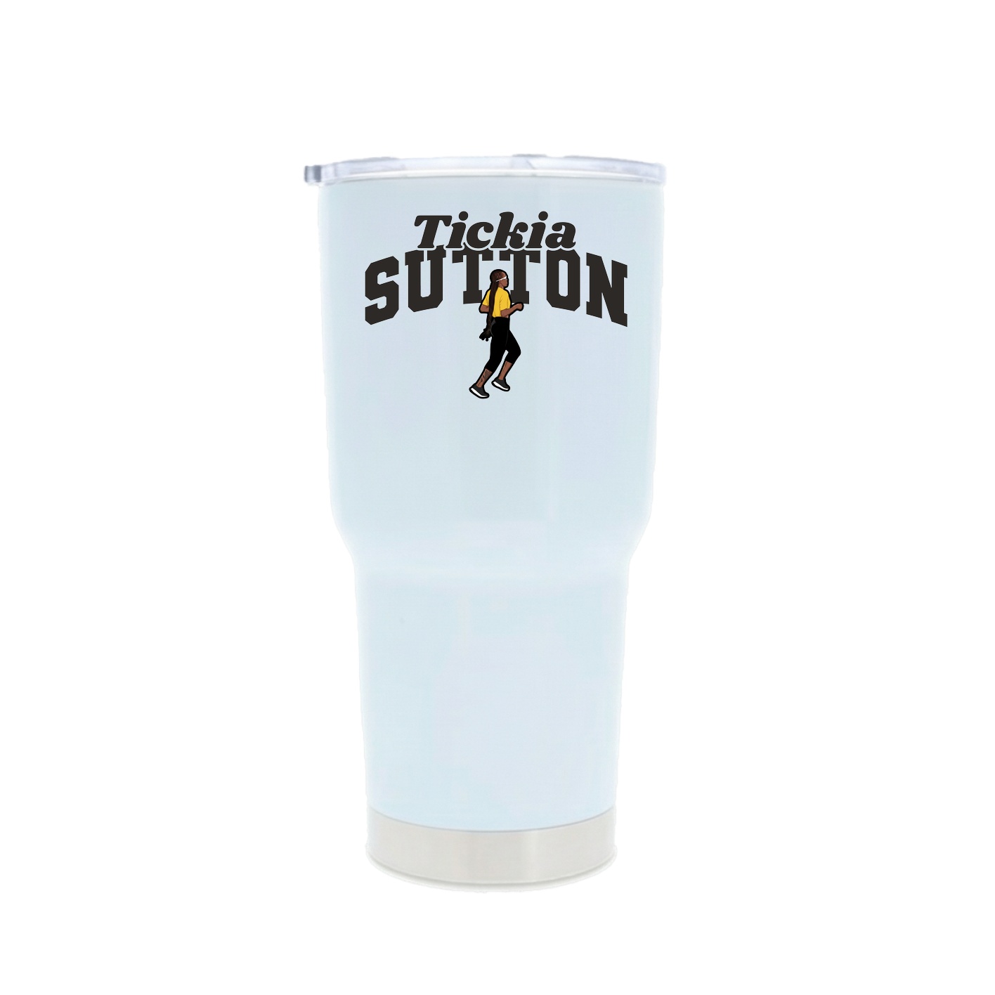 30oz Stainless Steel Tumbler — Signature Arch in White