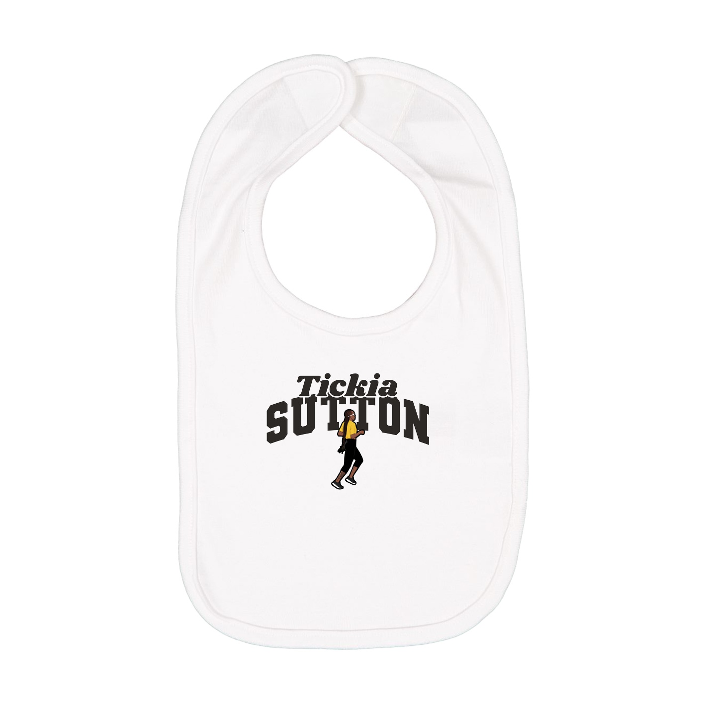 Infant Bib — Signature Arch in White