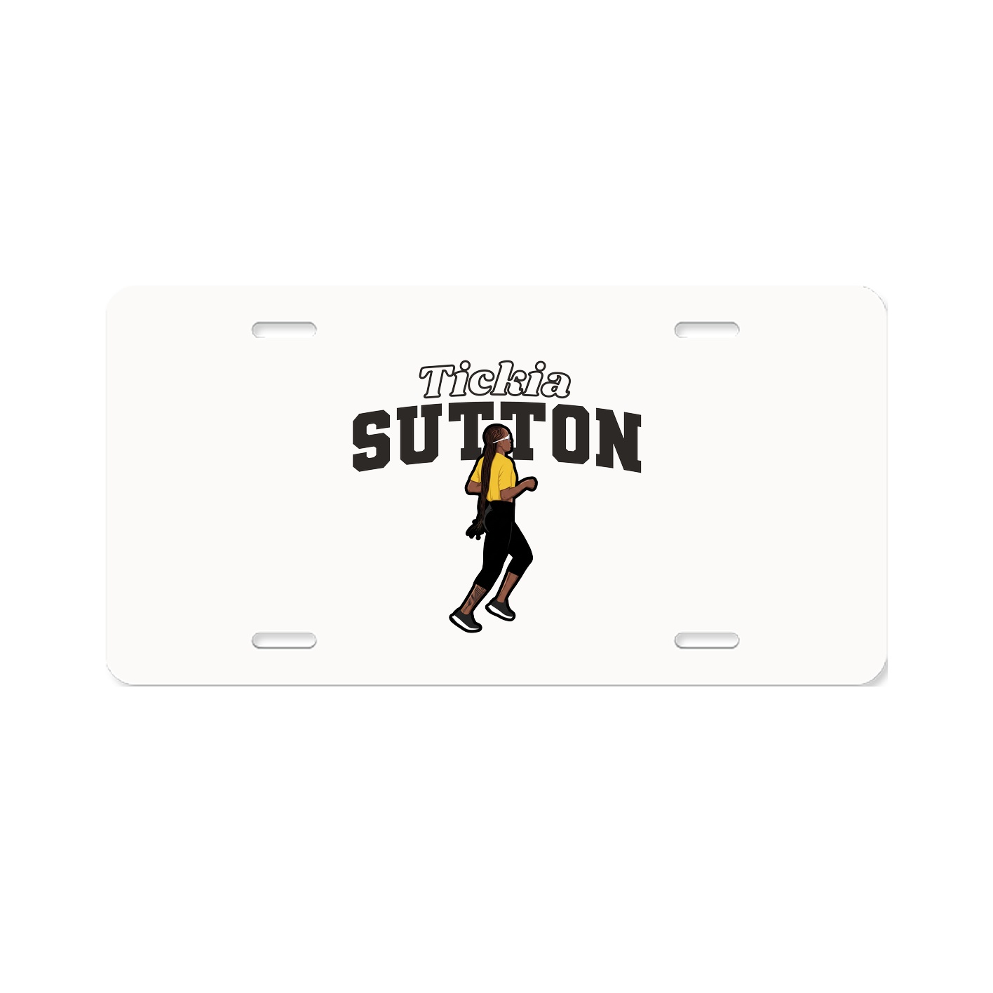 License Plate — Name Arch in Classic