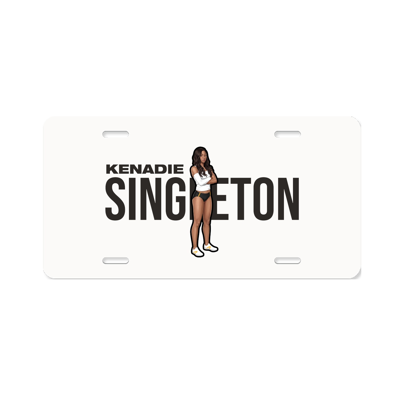 License Plate — Player Name in Classic