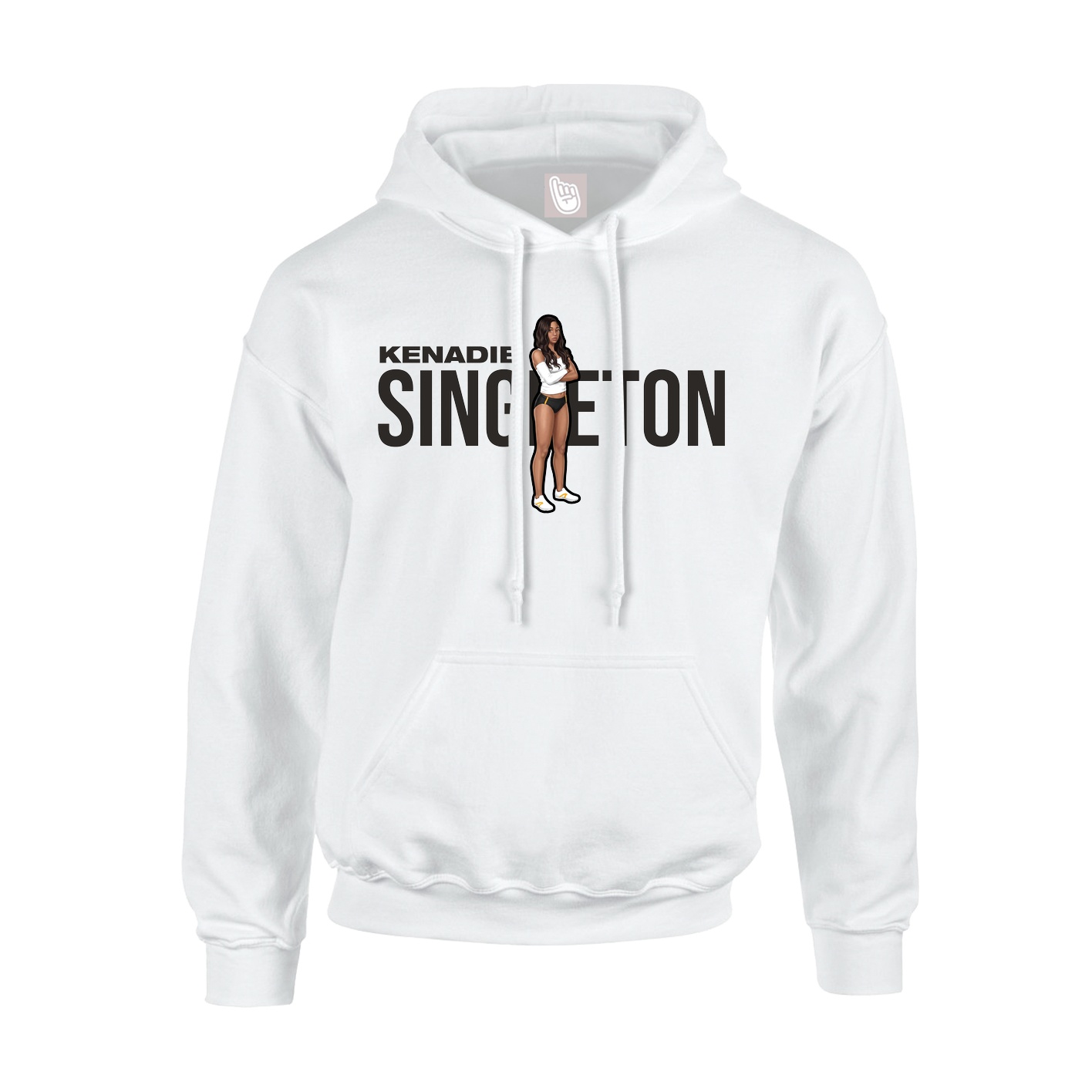 Youth Hoodie — Player Name in White