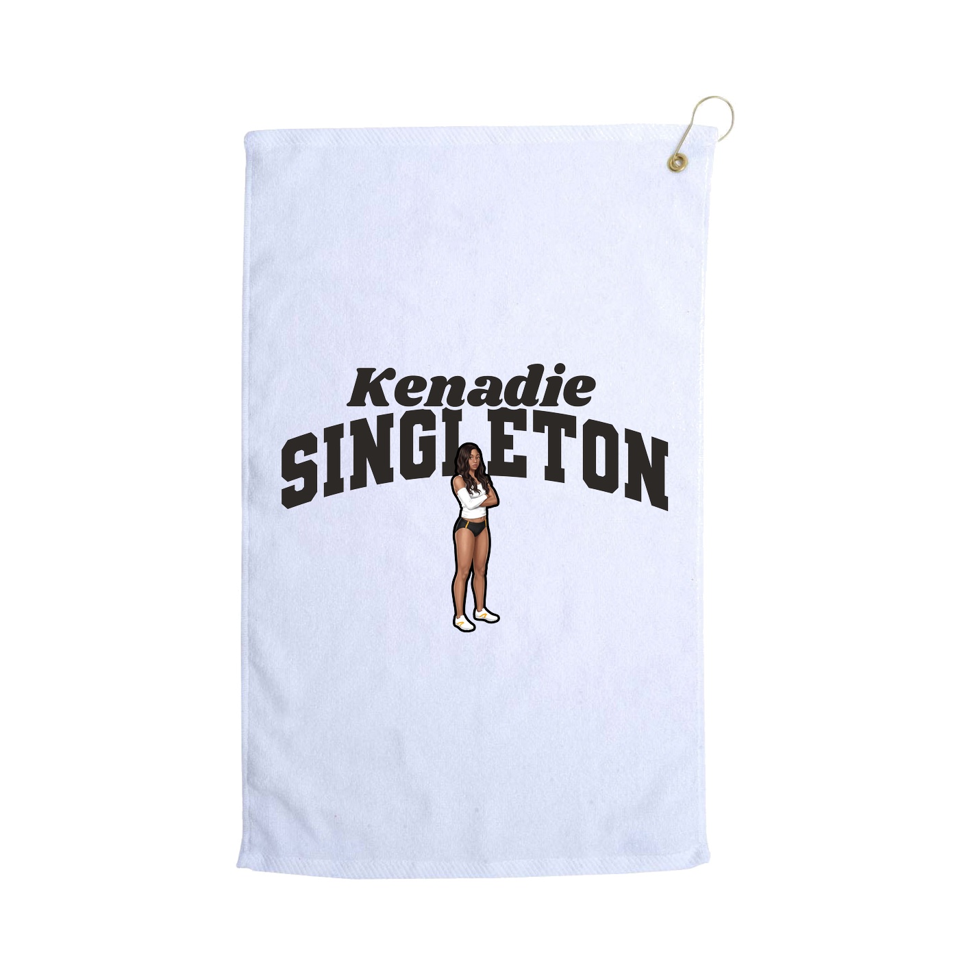 Golf Towel — Signature Arch in White