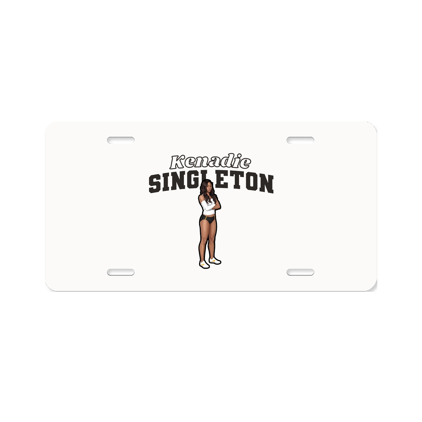 License Plate — Name Arch in Classic