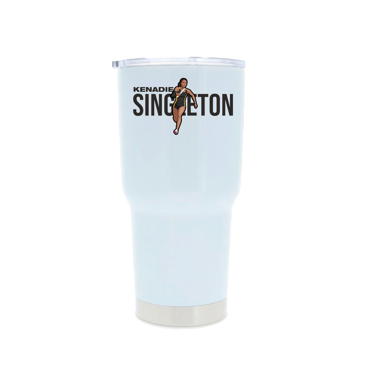 30oz Stainless Steel Tumbler — Player Name in White