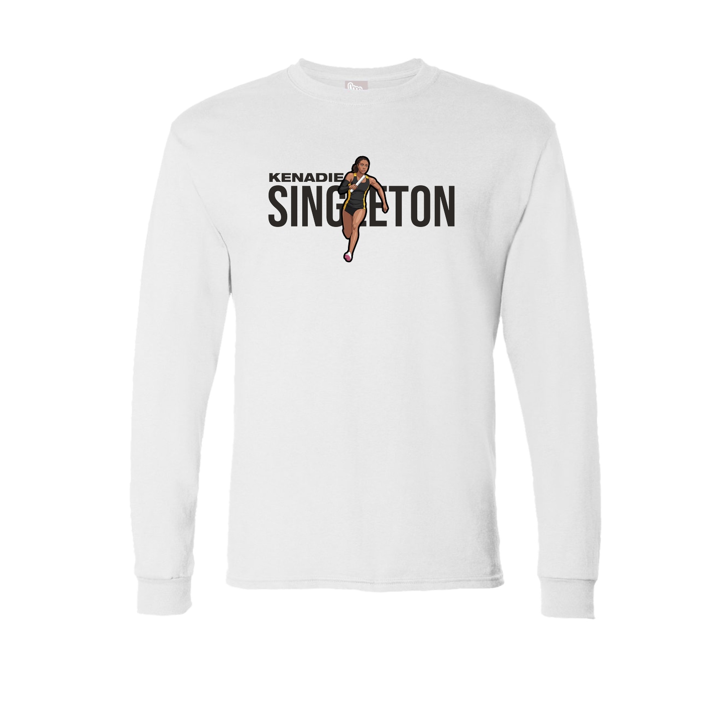 Long Sleeve Tee — Player Name in White