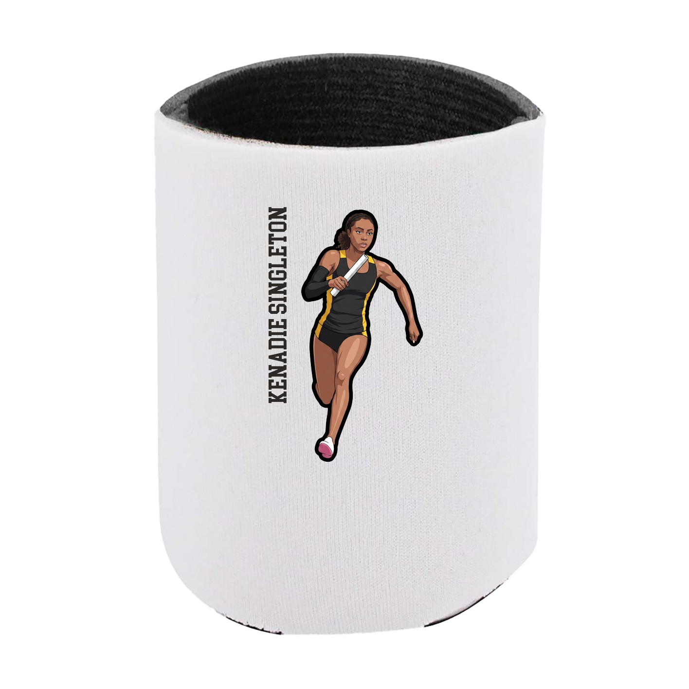 Can Holder — Name Vertical in White