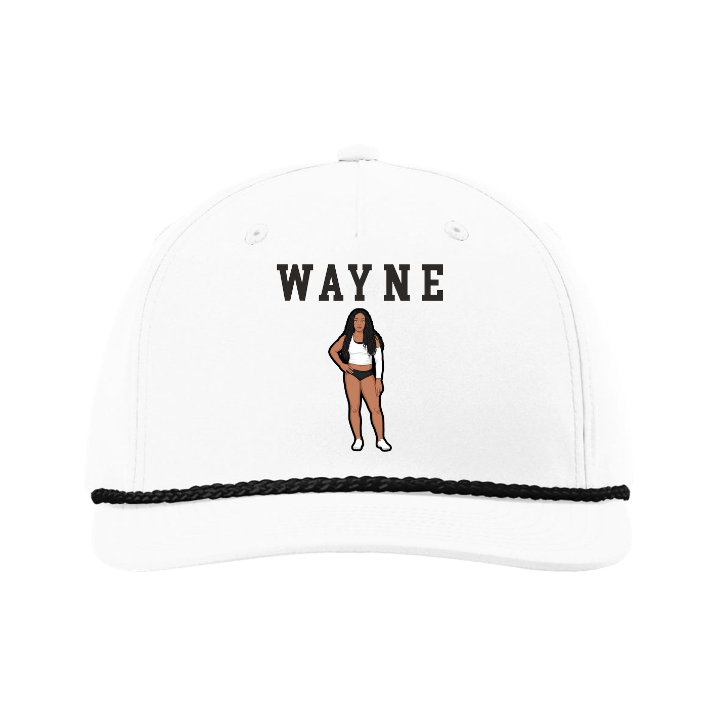 Five-Panel Classic Rope Cap — Shirsey in White