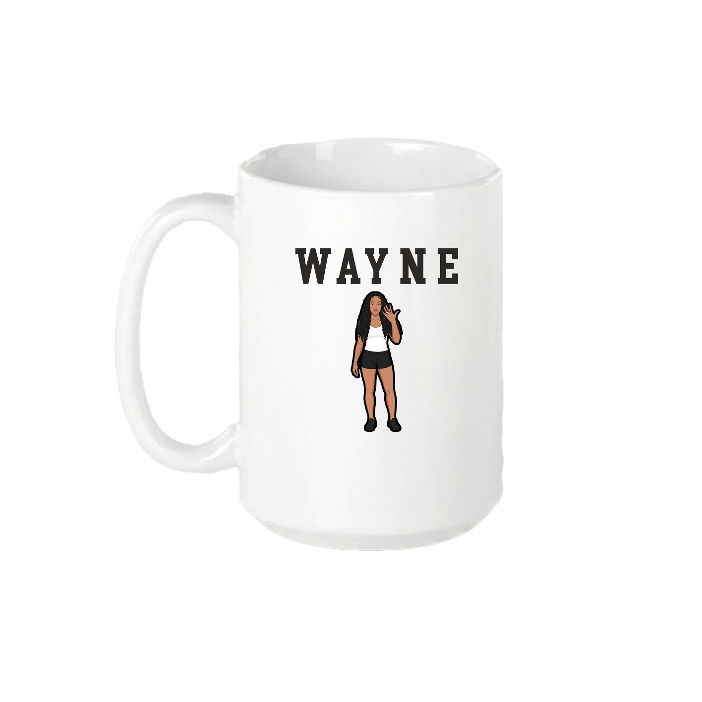 15oz Coffee Mug — Shirsey in White