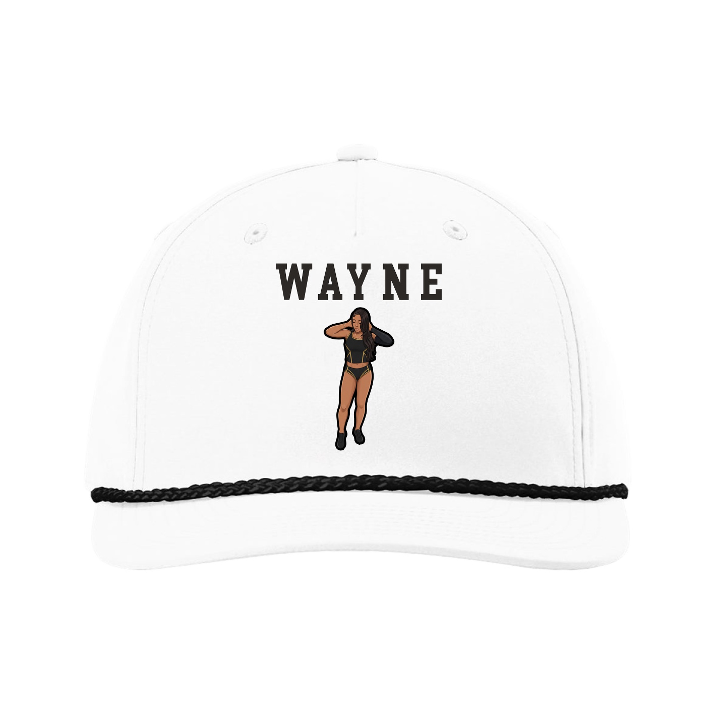 Five-Panel Classic Rope Cap — Shirsey in White