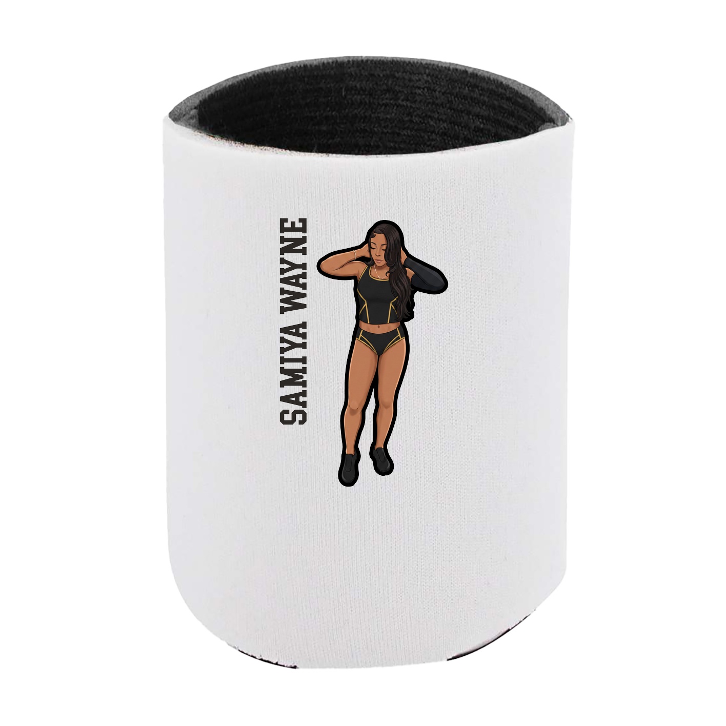 Can Holder — Name Vertical in White