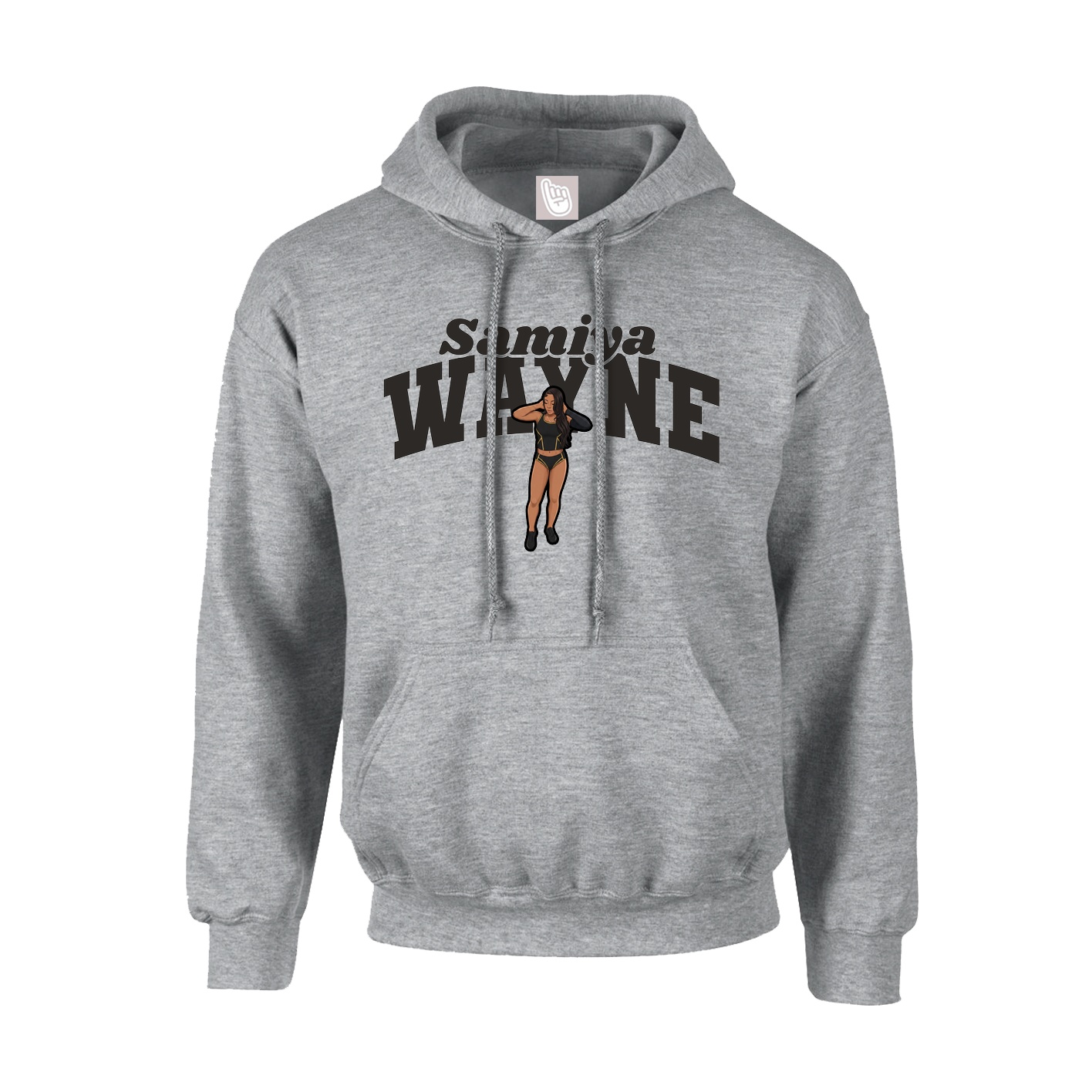 Youth Hoodie — Signature Arch in Grey