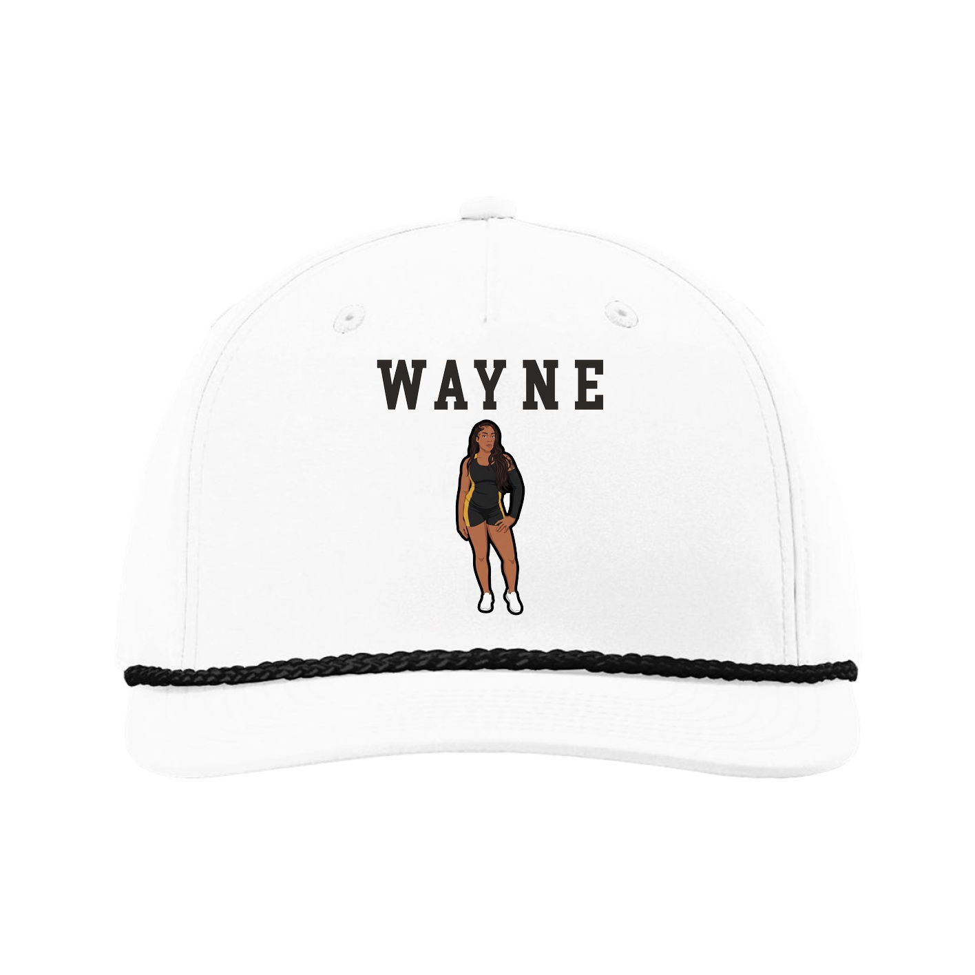 Five-Panel Classic Rope Cap — Shirsey in White