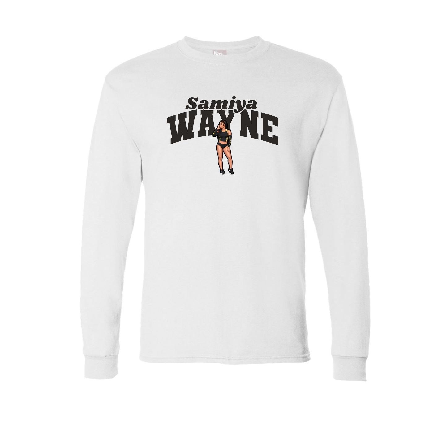 Long Sleeve Tee — Signature Arch in White