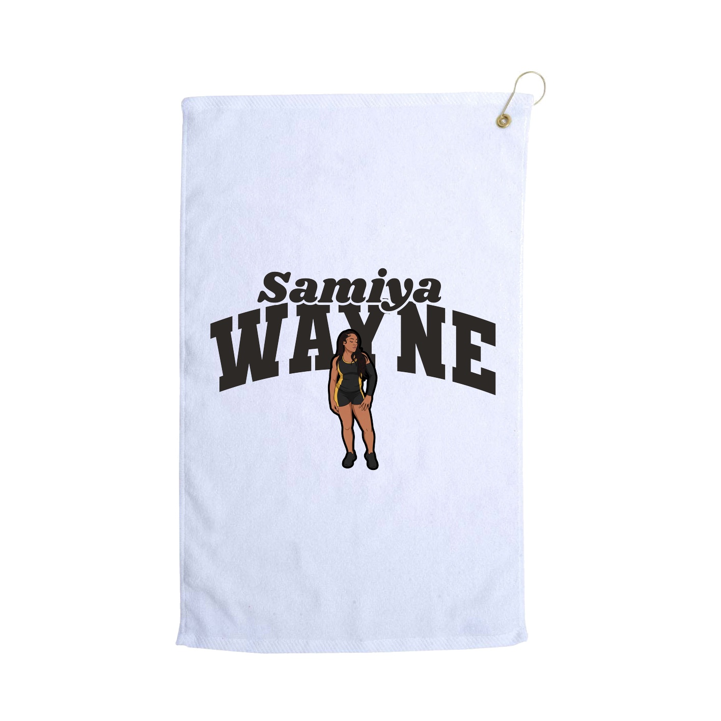 Golf Towel — Signature Arch in White
