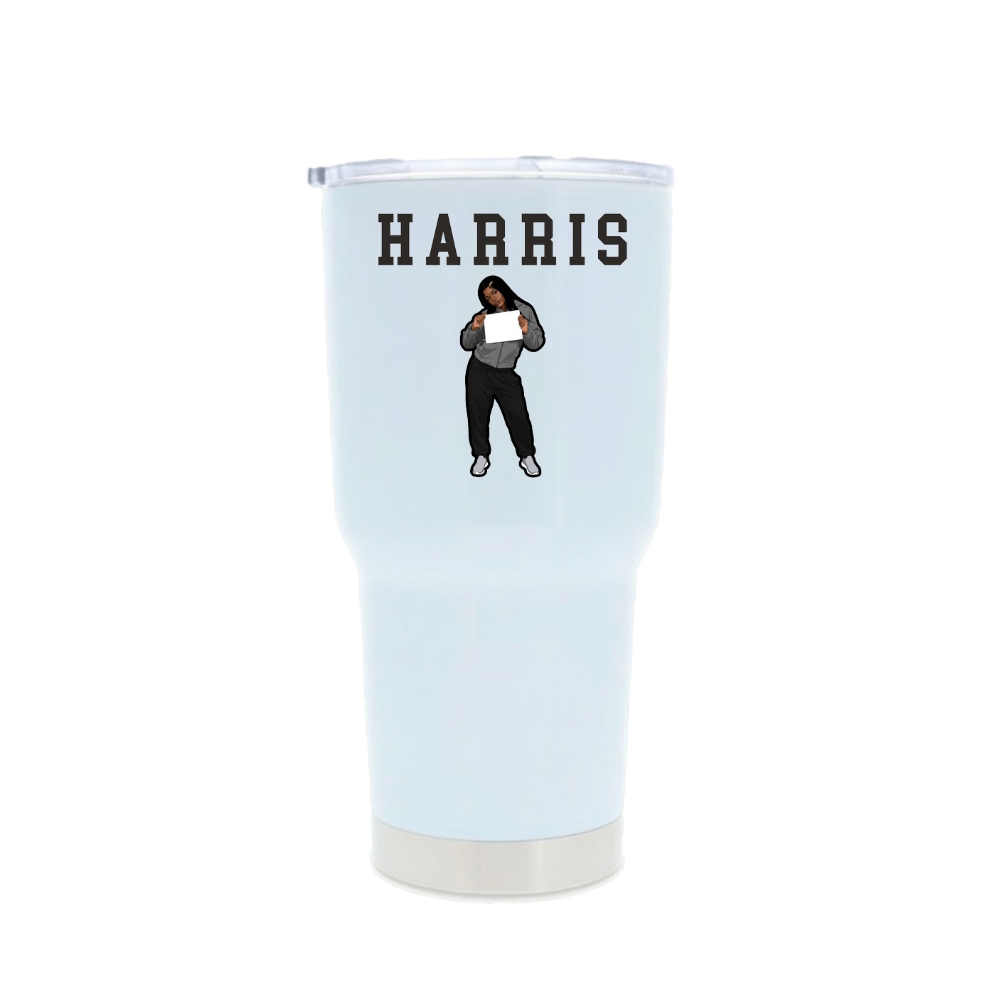 30oz Stainless Steel Tumbler — Shirsey in White