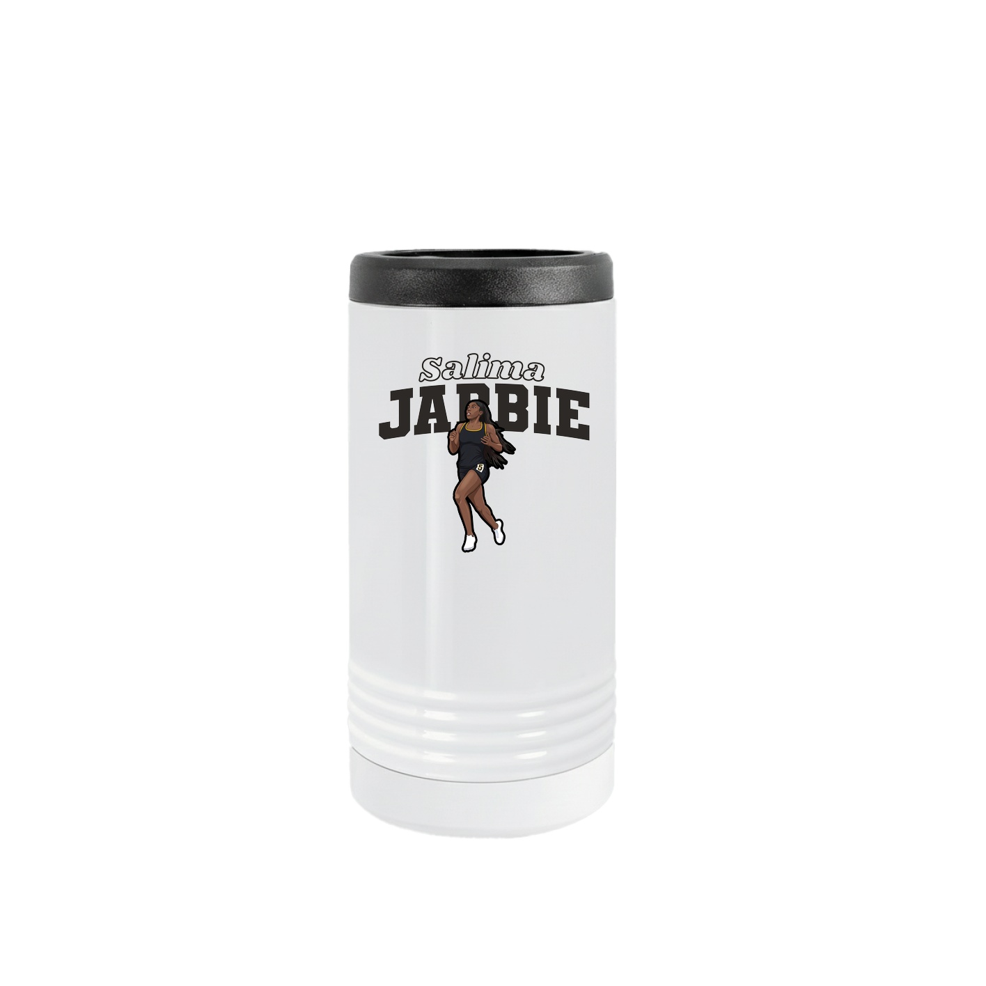 Slim Beverage Holder — Name Arch in White