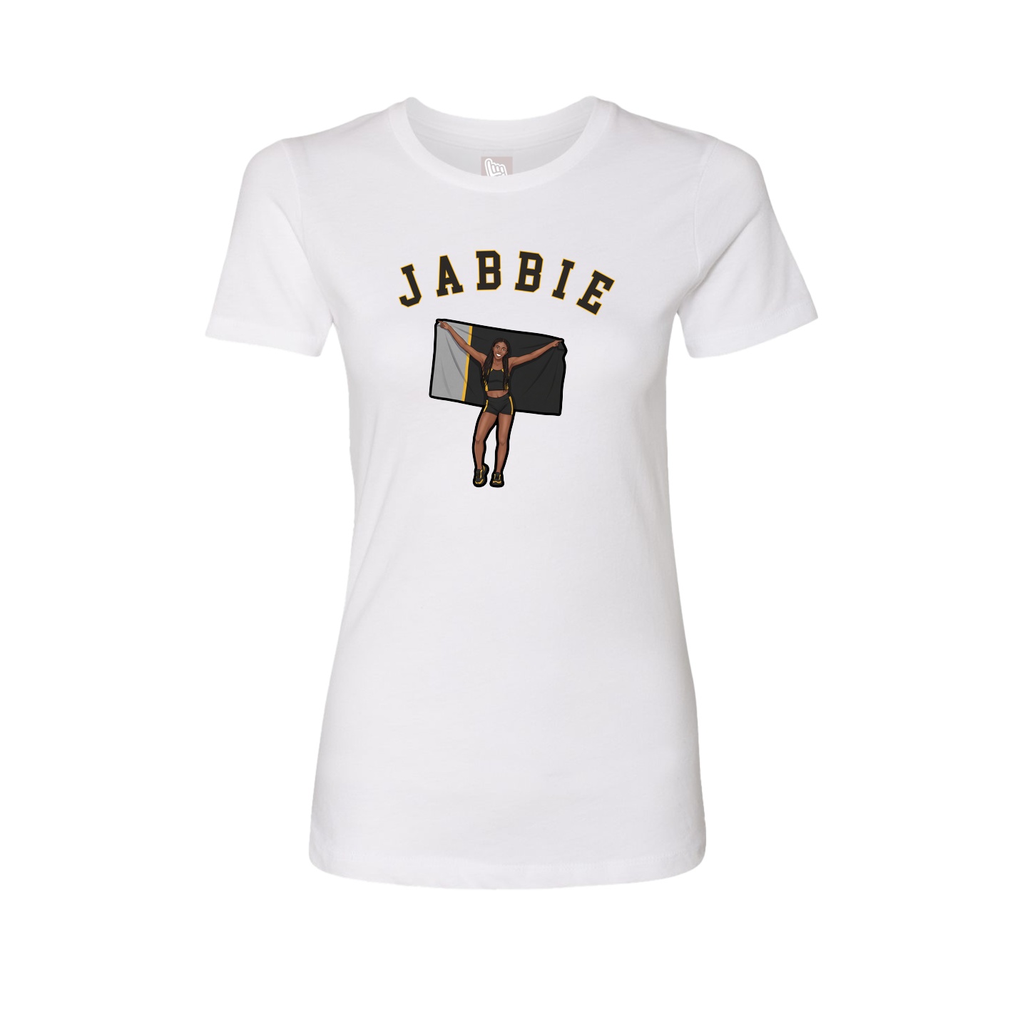 Fitted Women's Tee — Shirsey Arch in White