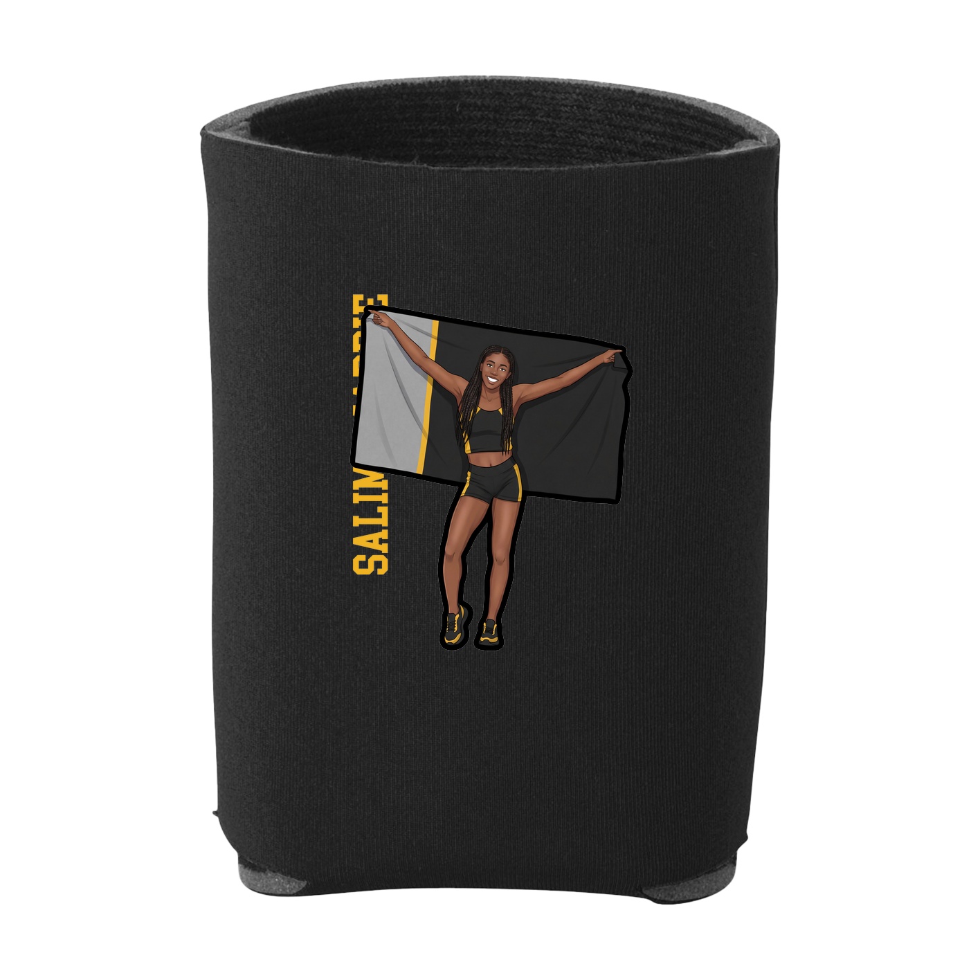 Can Holder — Name Vertical in Black