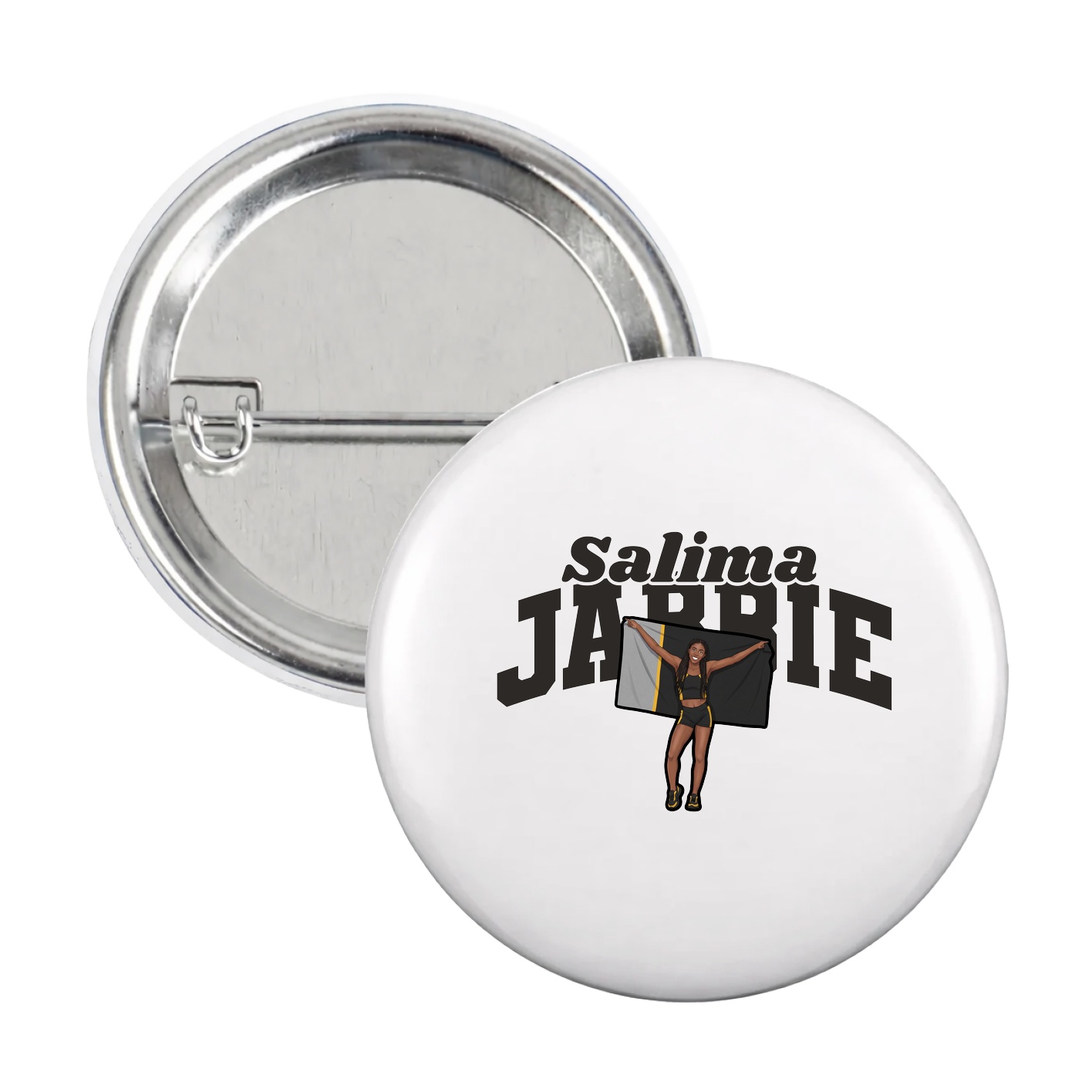 Game Day Button — Signature Arch in White