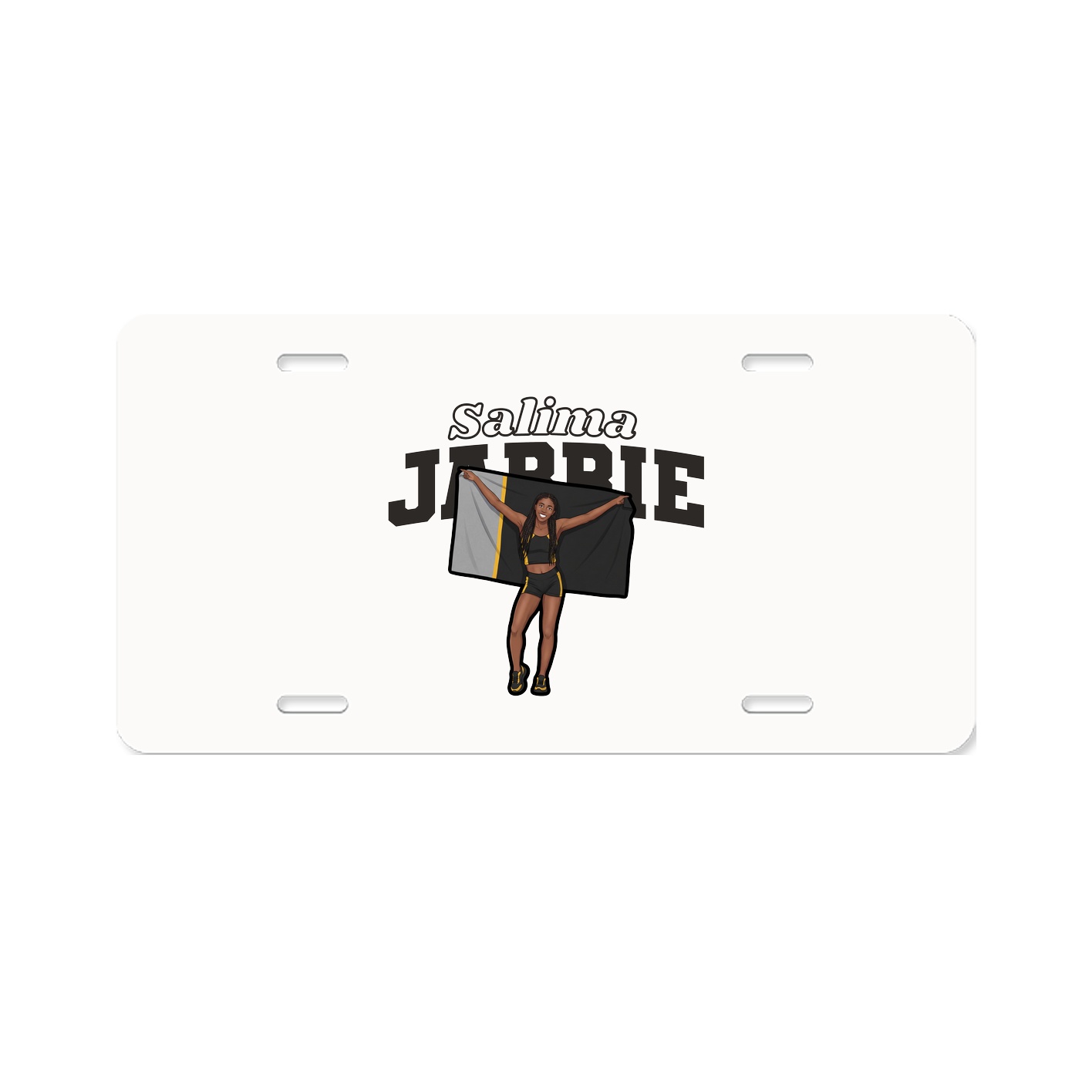 License Plate — Name Arch in Classic