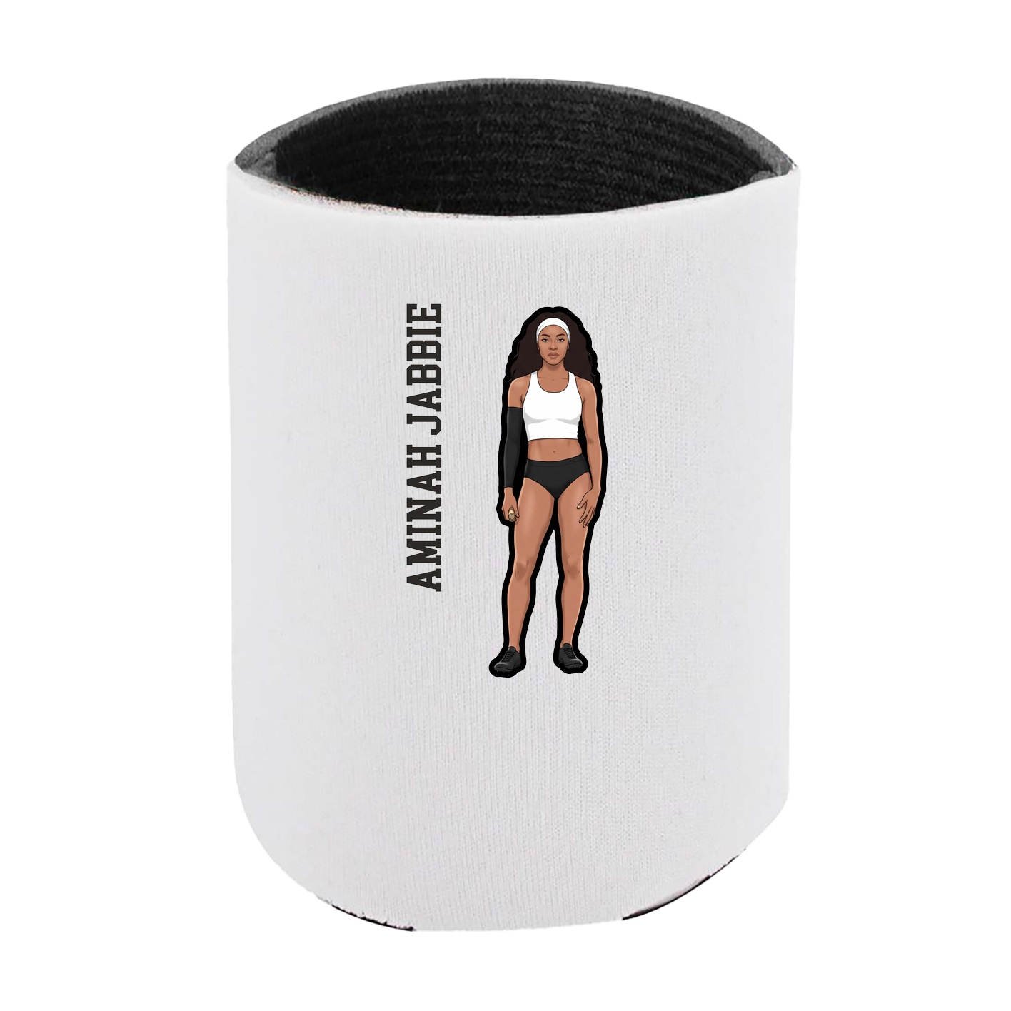 Can Holder — Name Vertical in White