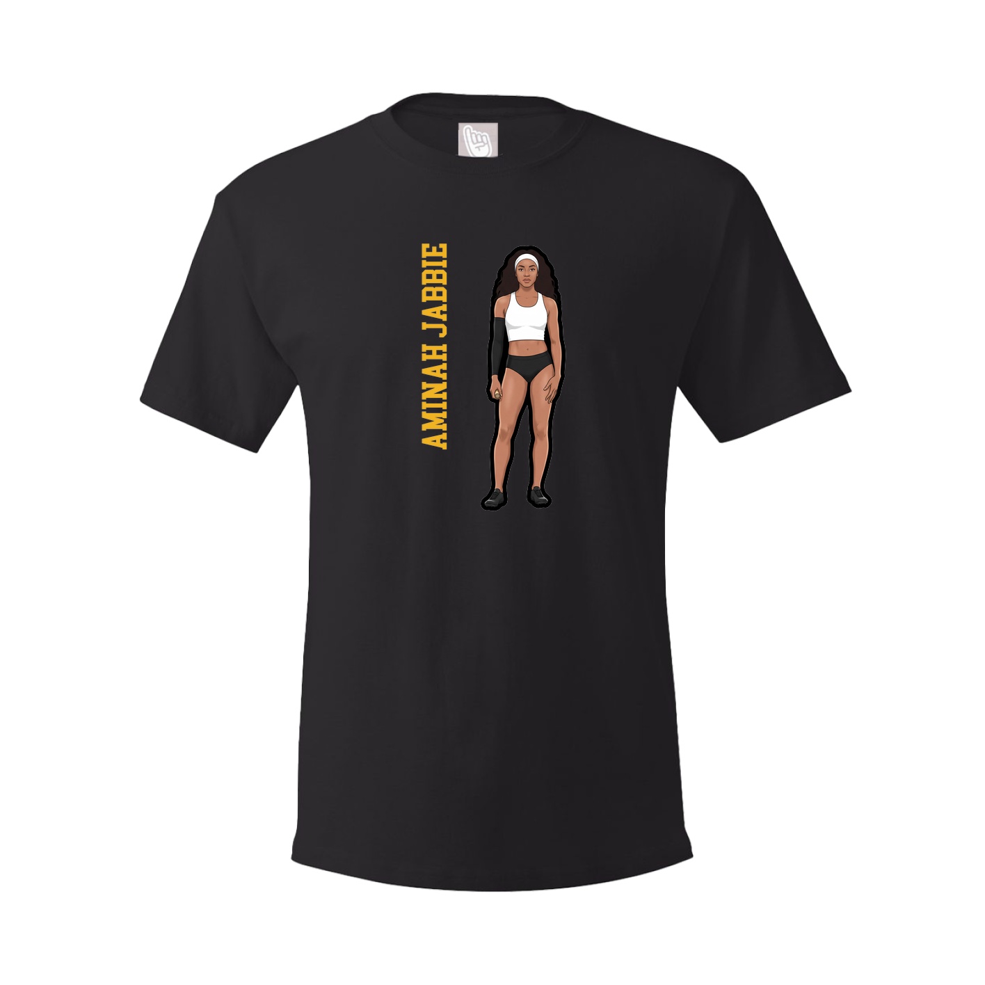 Tee — Name Vertical in Black