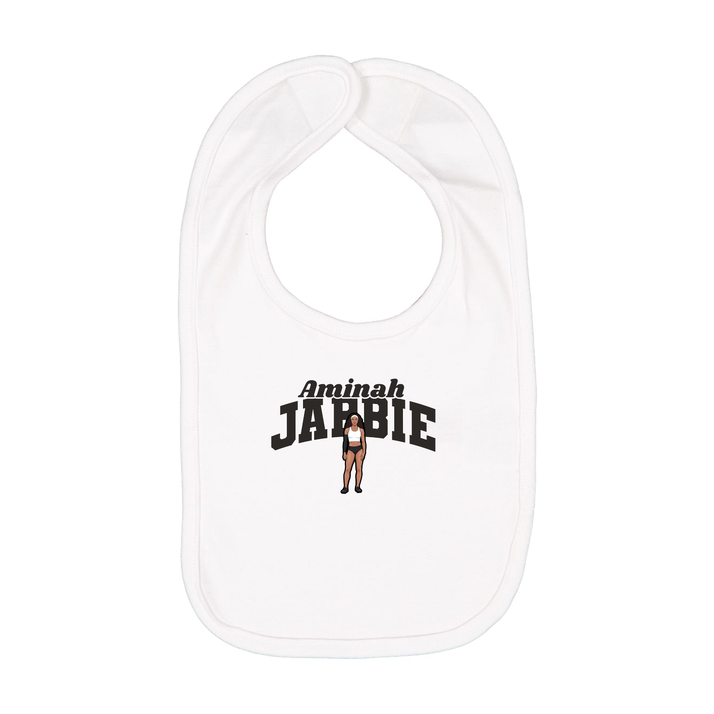 Infant Bib — Signature Arch in White