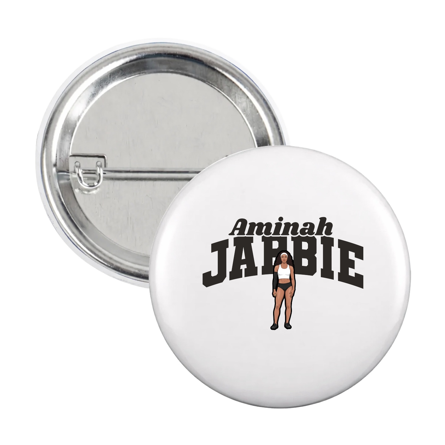 Game Day Button — Signature Arch in White