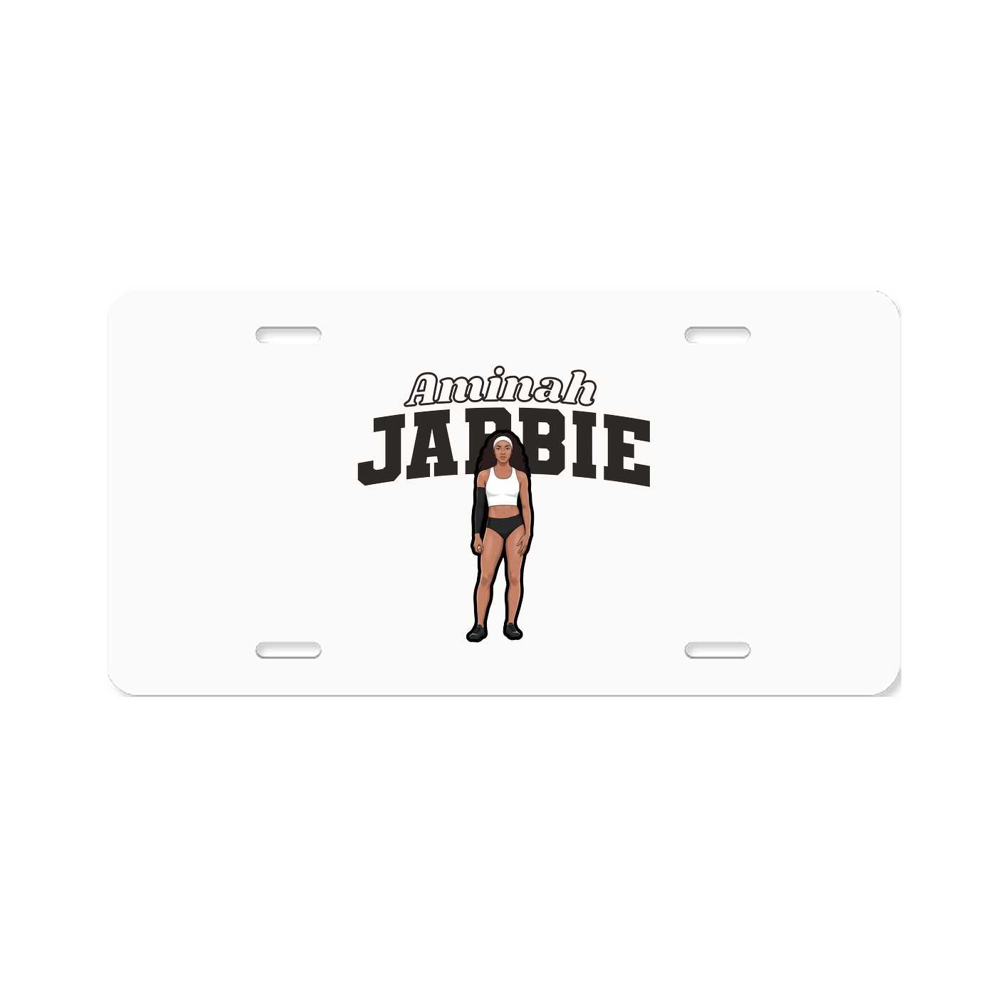 License Plate — Name Arch in Classic