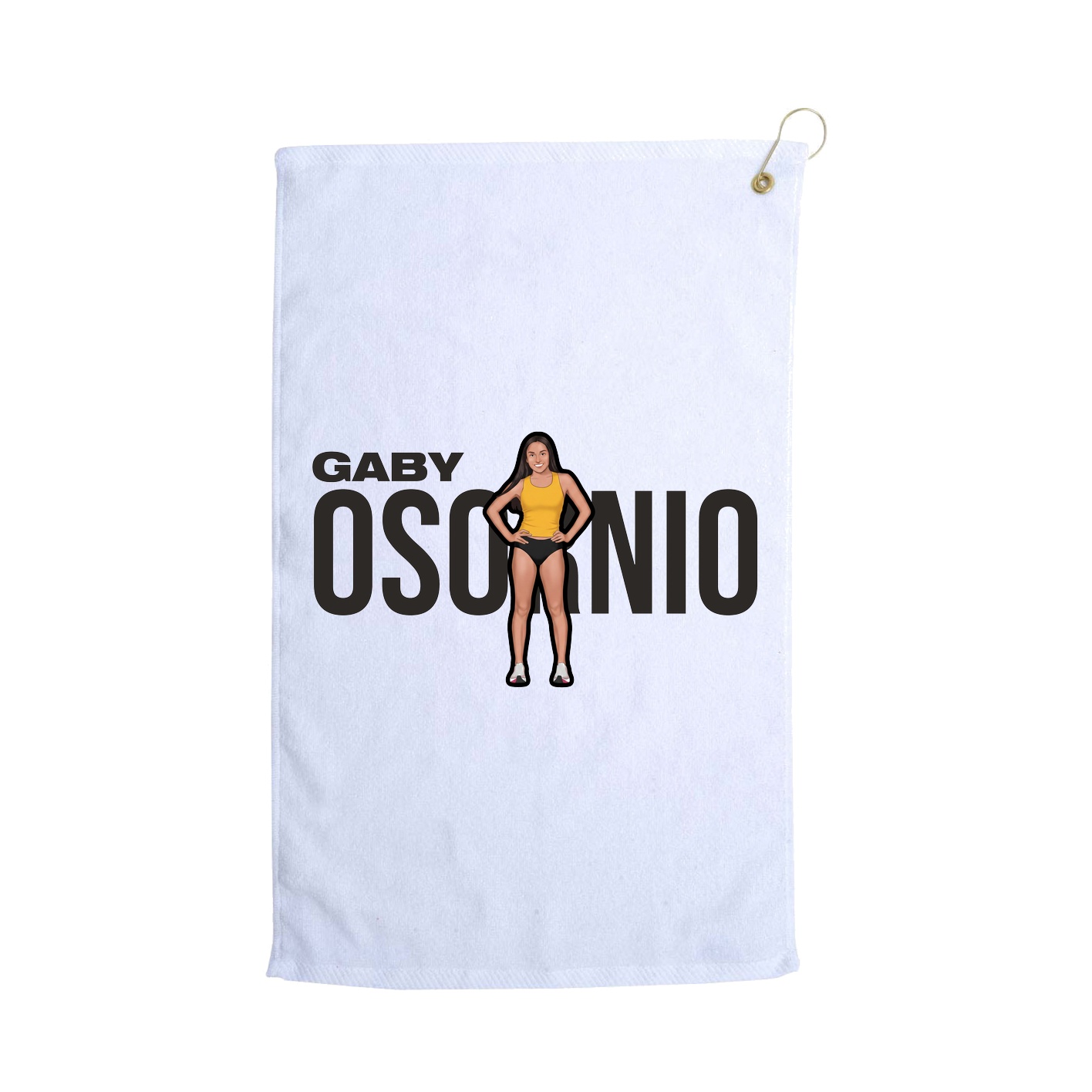 Golf Towel — Player Name in White