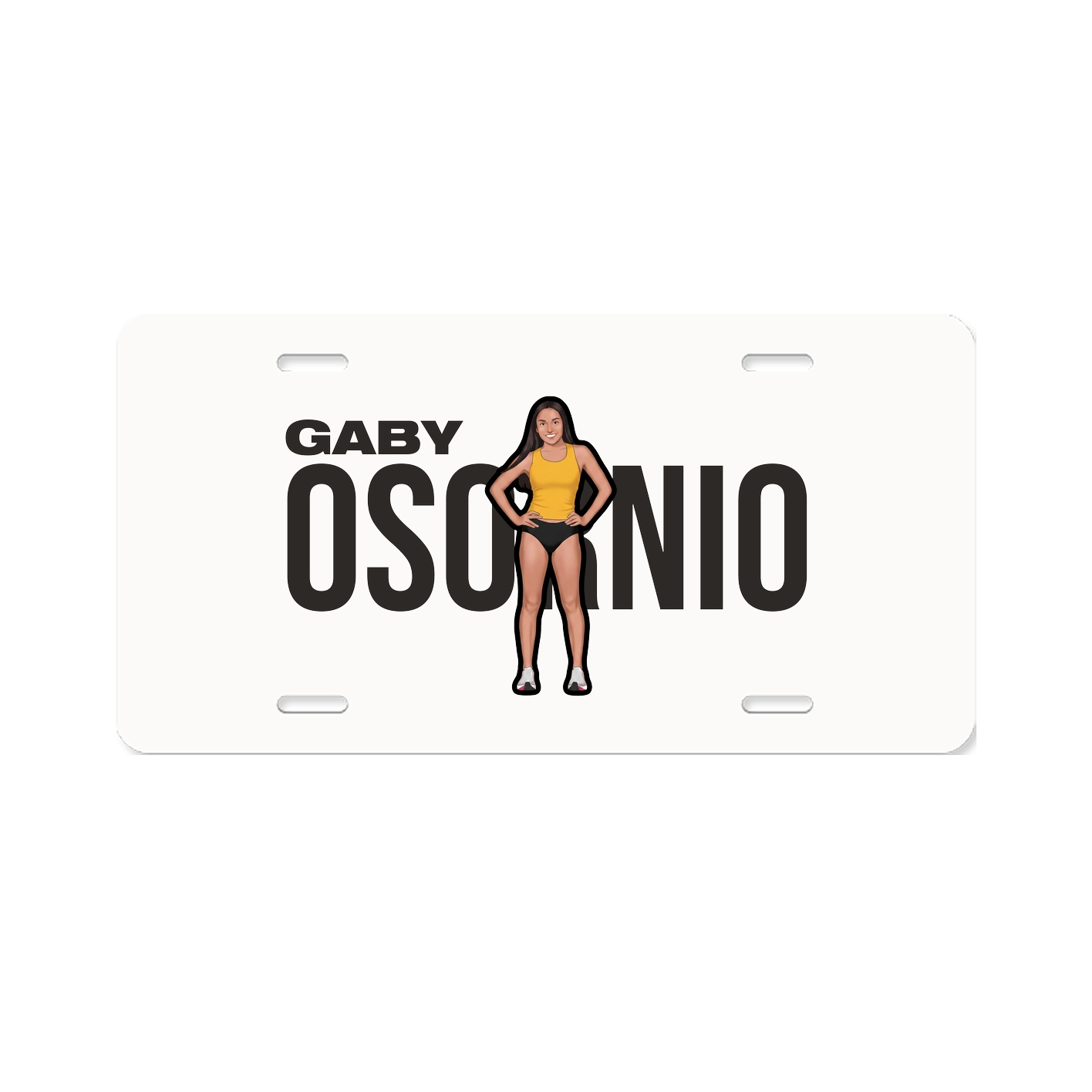 License Plate — Player Name in Classic