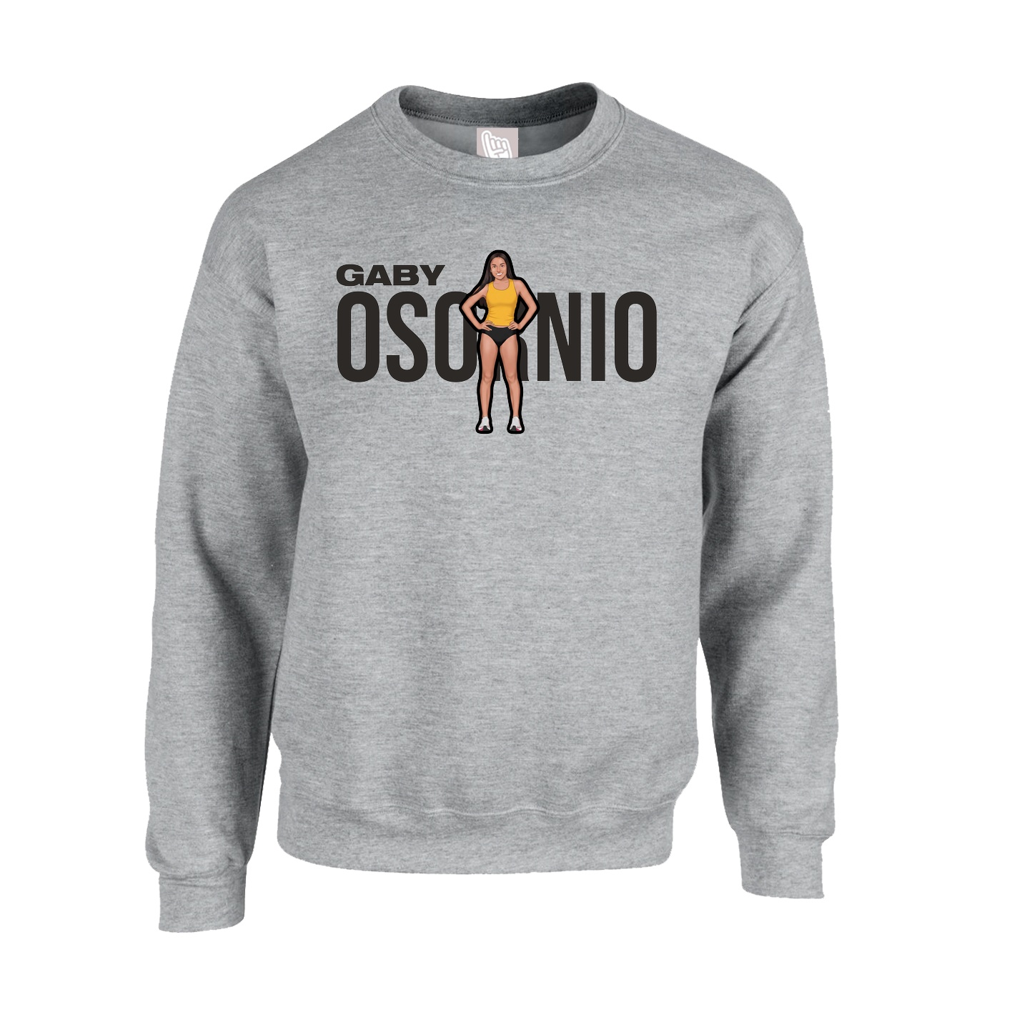 Fleece Crew — Player Name in Grey