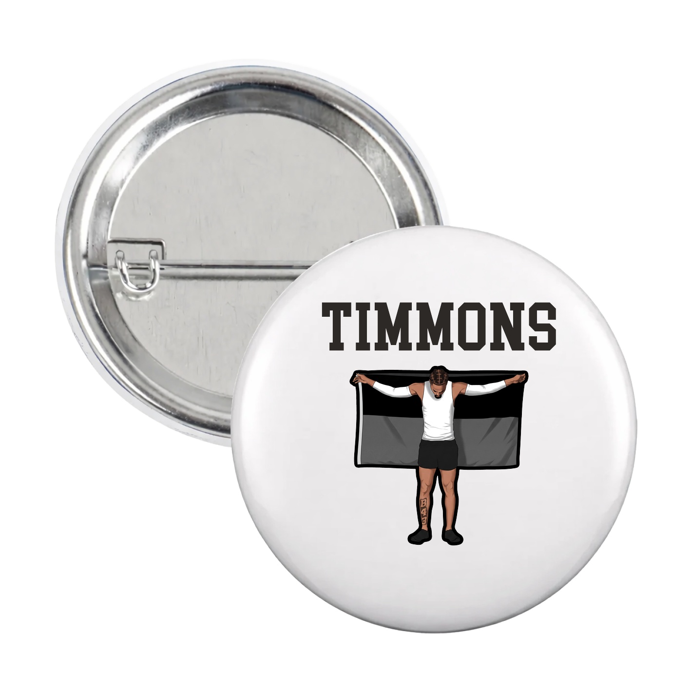 Game Day Button — Shirsey in White