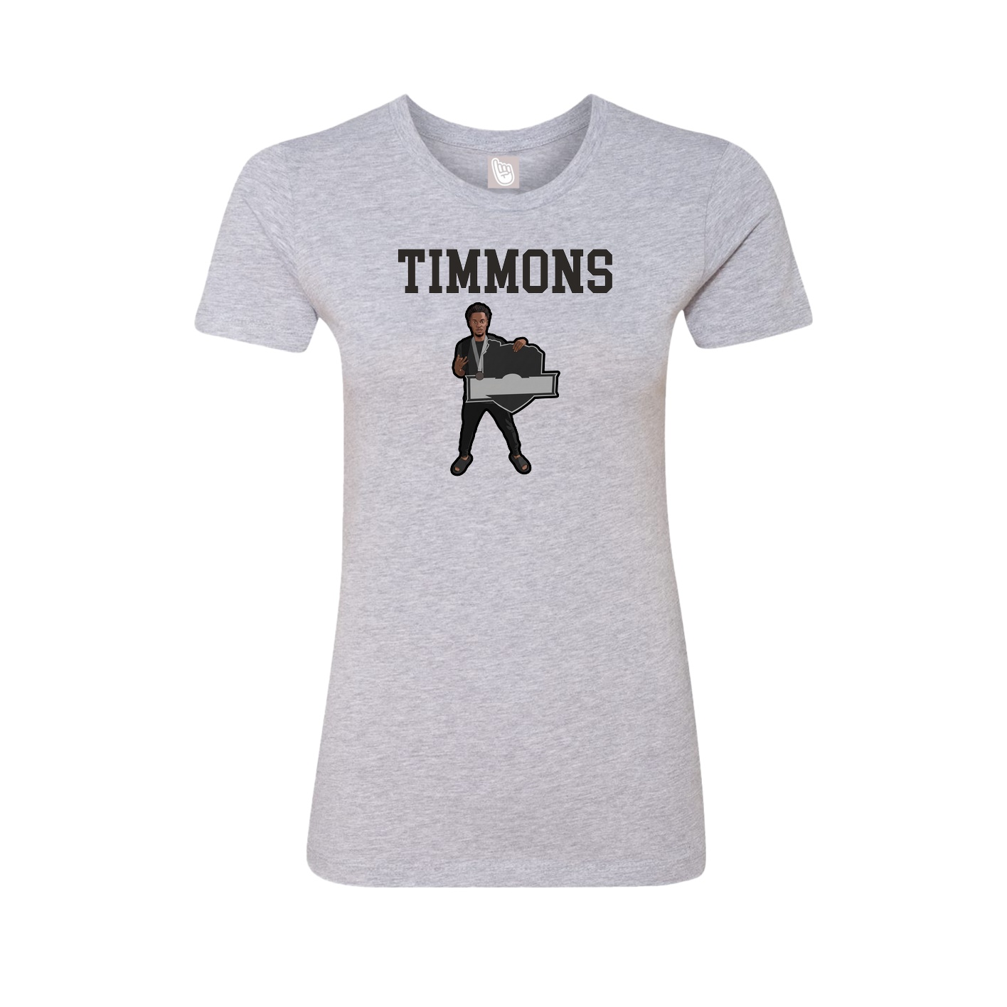Fitted Women's Tee — Shirsey in Grey