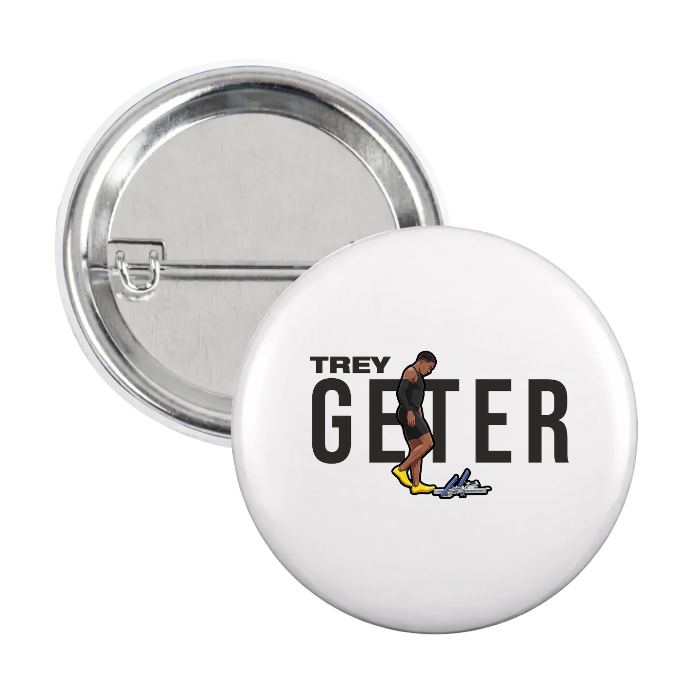 Game Day Button — Player Name in White