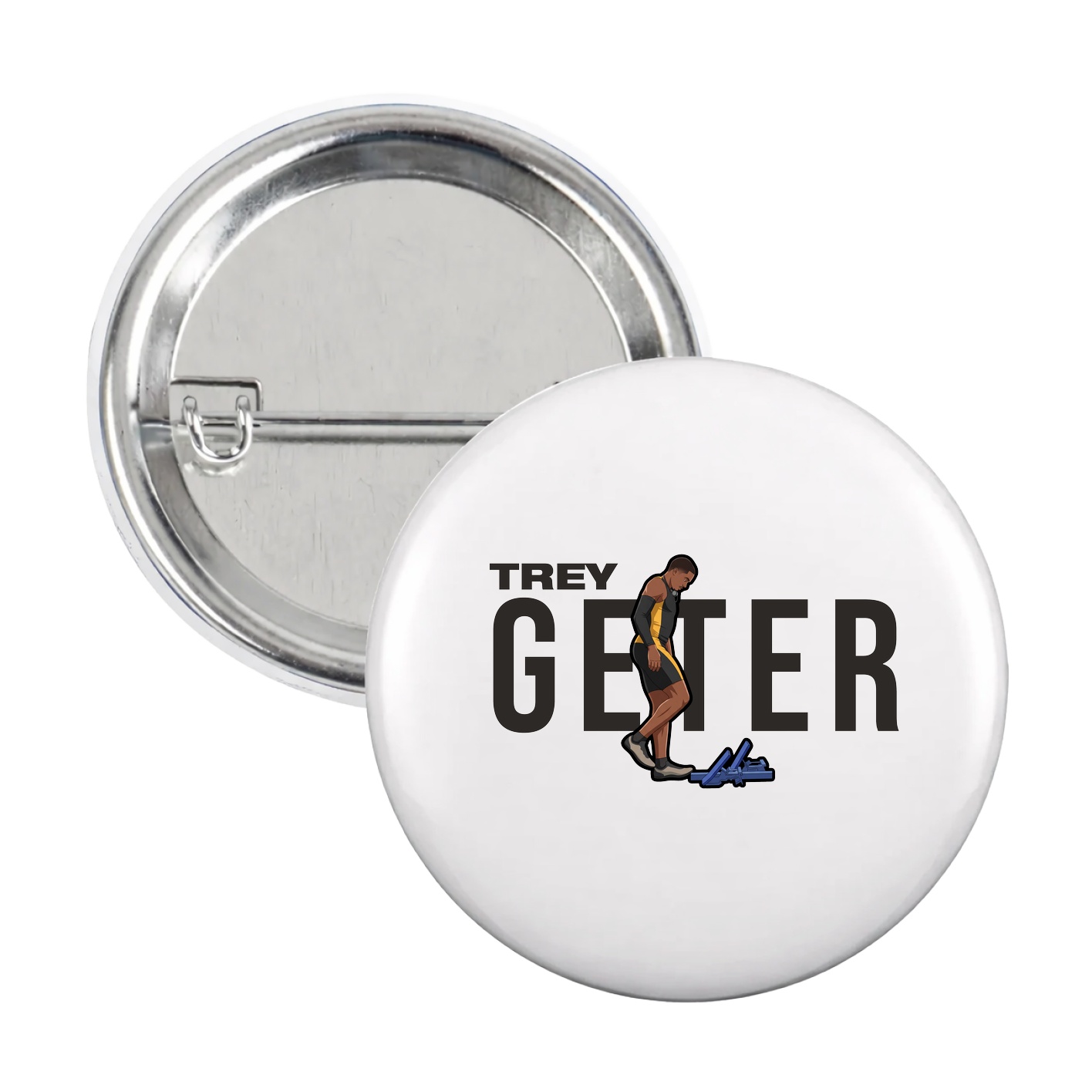 Game Day Button — Player Name in White