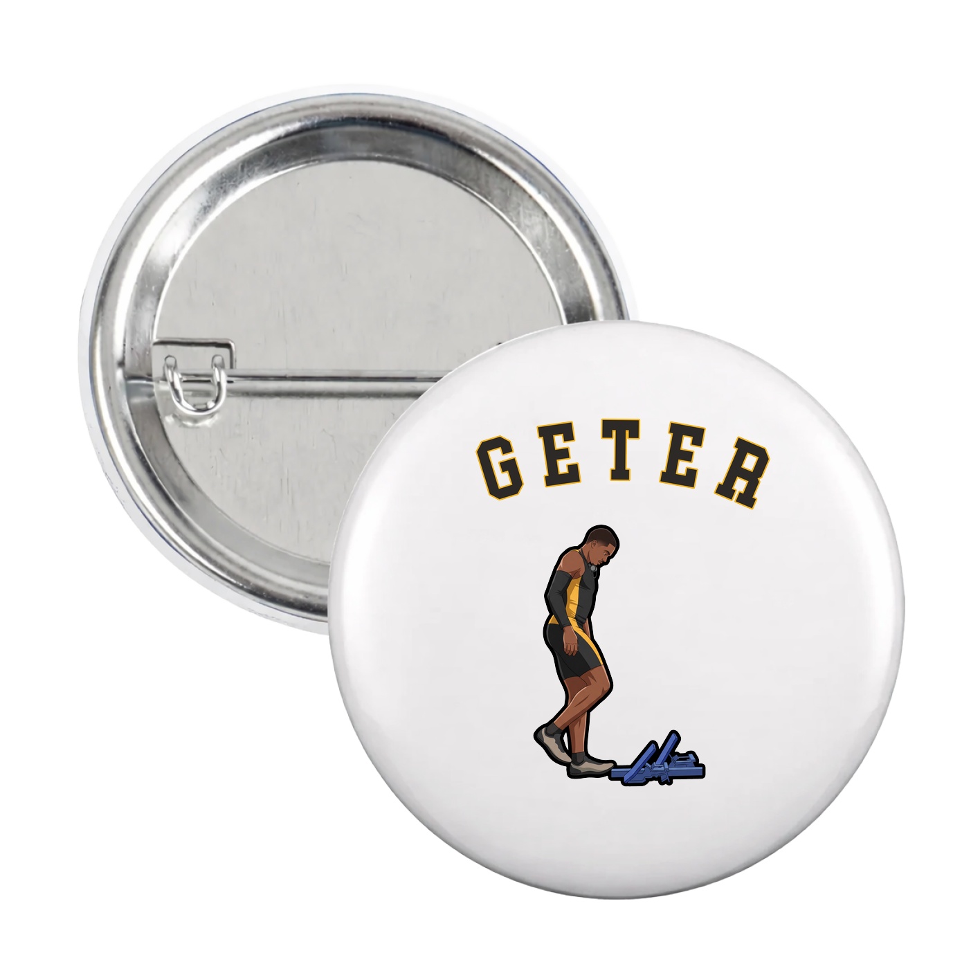 Game Day Button — Shirsey Arch in White