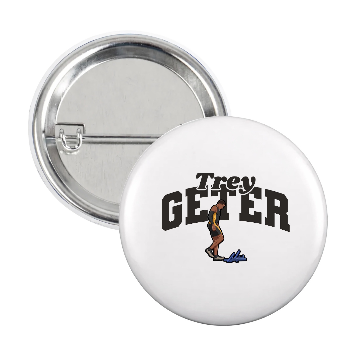 Game Day Button — Signature Arch in White