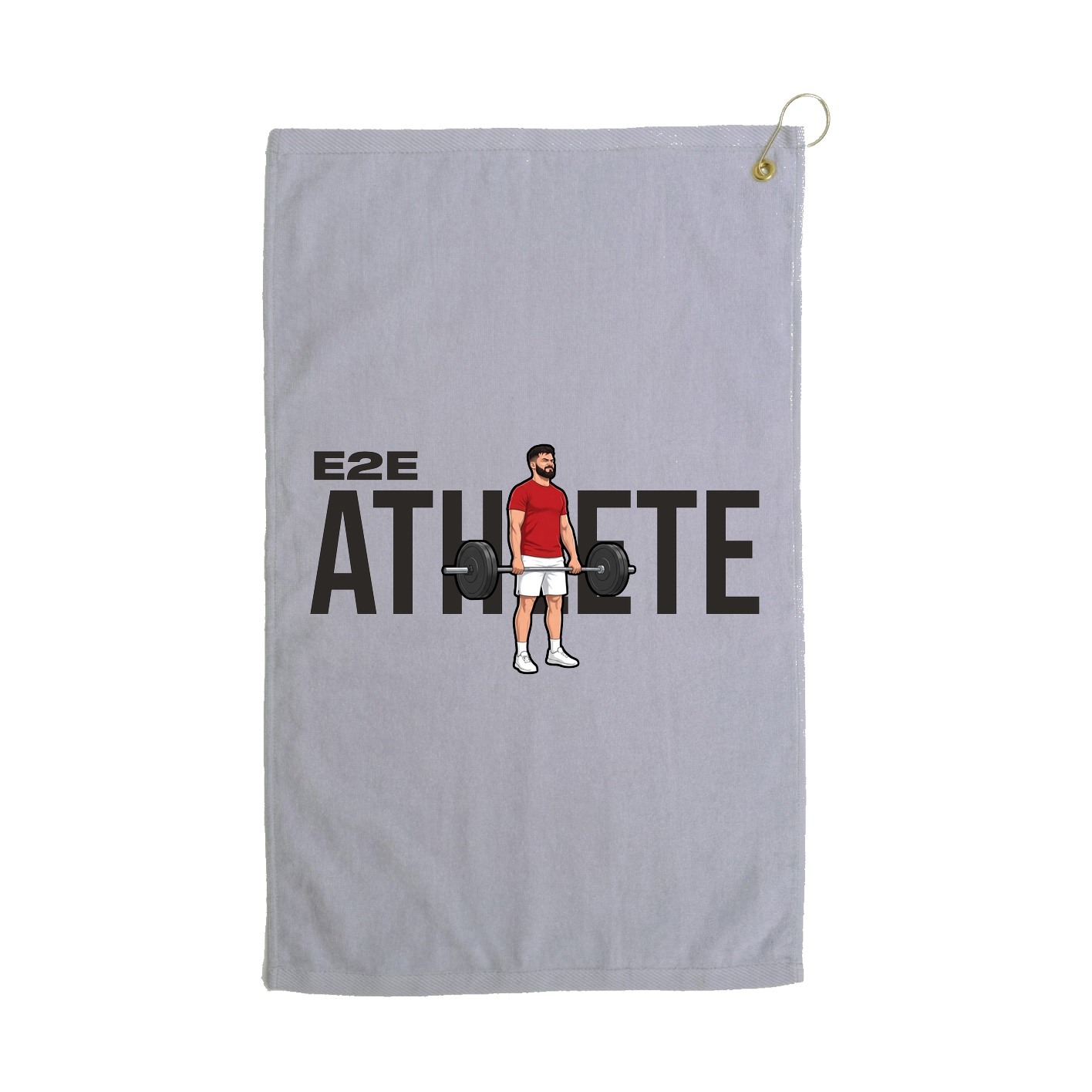 Golf Towel — Player Name in Grey