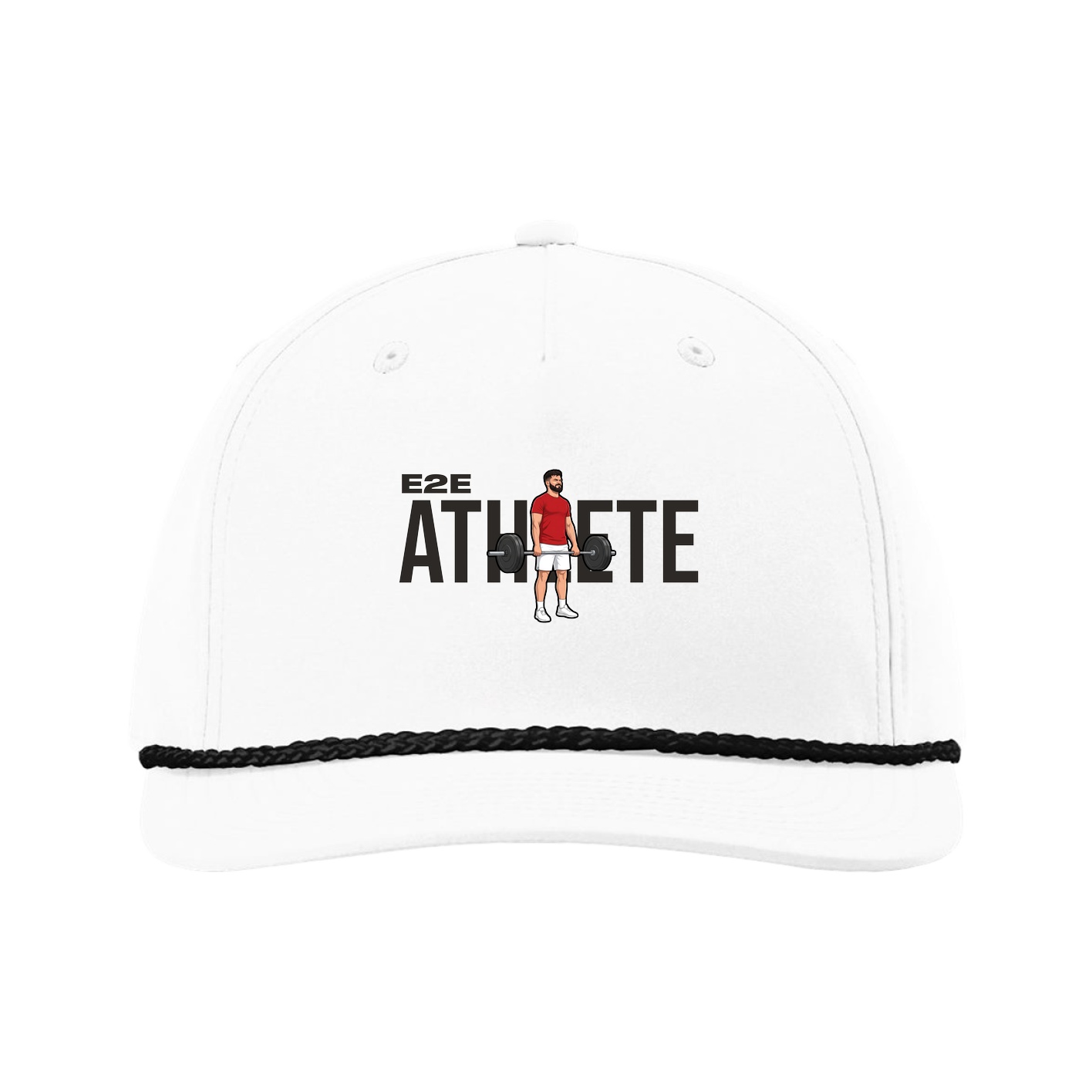 Five-Panel Classic Rope Cap — Player Name in White