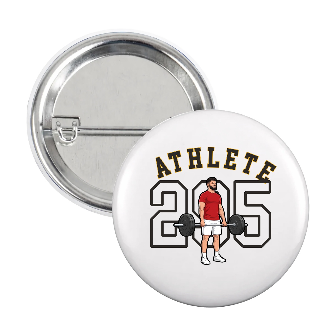 Game Day Button — Shirsey Arch in White