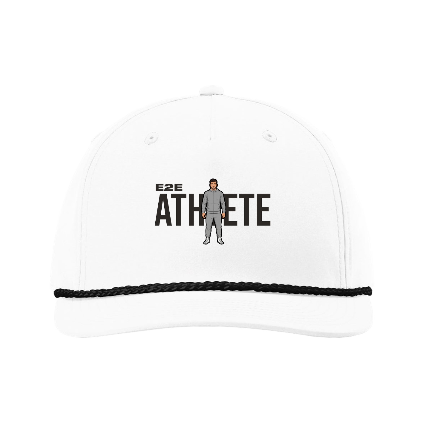 Five-Panel Classic Rope Cap — Player Name in White